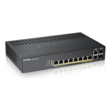 Фотография товара 'Zyxel GS1920-8HPV2 Гибридный коммутатор PoE+ Zyxel Nebula Flex 8xGE PoE+, 2xCombo (SFP/RJ-45)'