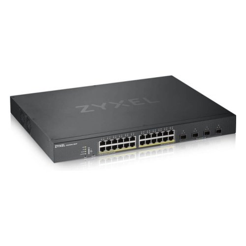 Фотография товара 'Zyxel XGS1930-28HP Гибридный Smart L2+ коммутатор PoE+ 24xGE PoE+, 4xSFP+, бюджет PoE 375 Вт'