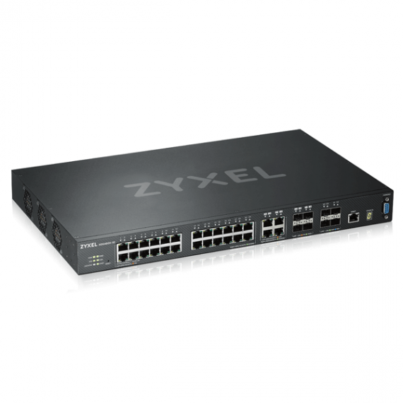 Фотография товара 'Zyxel XGS4600-32 L3 коммутатор 24xGE, 4xCombo (SFP/RJ-45), 4xSFP+, стекируемый (до 4)'
