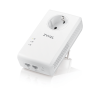 Zyxel PLA5456 Комплект Powerline адаптеров со встроенной розеткой, AV2000 (до 1800 Мбит/с), 2xLAN GE